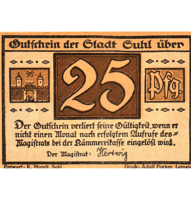 Suhl Set 4 Notgelds